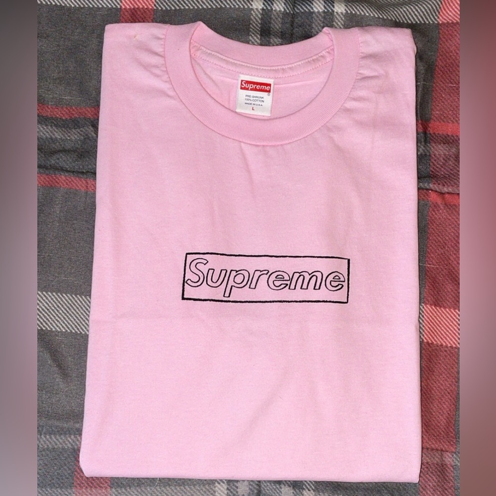 Supreme KAWS Chalk Box Logo Tee